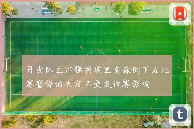丹麦队主帅强调埃里克森倒下后比赛暂停的决定不受友谊赛影响